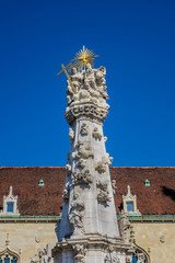 Holy Trinity Column (a plague column, 1713). Budapest, Hungary.