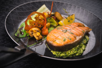 salmon steak