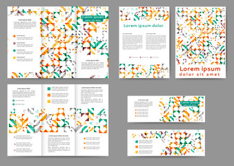 Colored abstract brochure