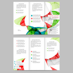 Color tri fold business brochure