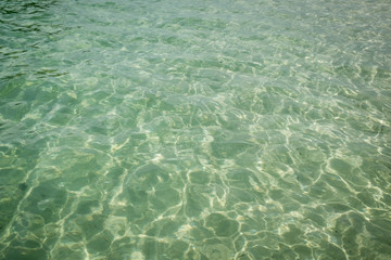 Shining Clear sea water ripple background