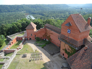 Fototapeta na wymiar Turaida Castle, UNESCO World Heritage Site in Sigulda, Latvia