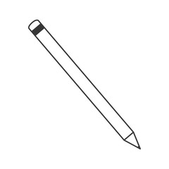 pencil tool write office draw object icon. Flat and isolated design. Vector illustration