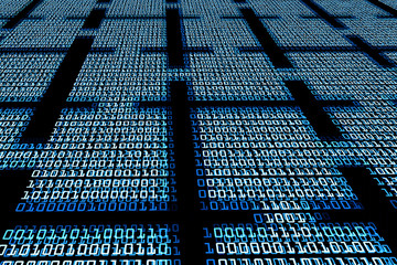 Blockchain digital background