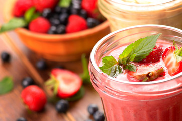 Strawberry and banana smoothie