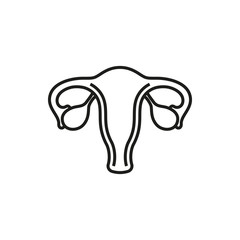 Female Reproductive System vector icon