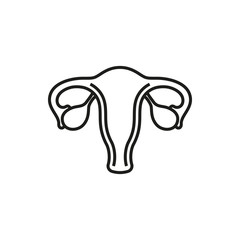 Female Reproductive System vector icon