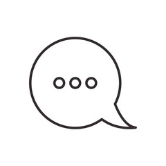 bubble email mail message communication silhouette icon. Flat and isolated design. Vector illustration