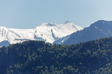Mountain peaks in Switzerland