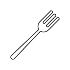 cutlery fork menu food restaurant tool instrument icon. Flat and isolated design. Vector illustration