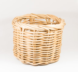 Obraz premium Wicker basket isolated