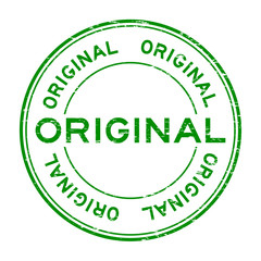 Grunge green original rubber stamp
