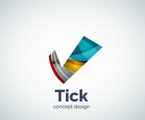 Tick logo template