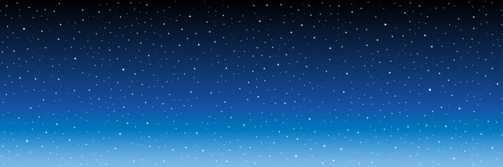Night sky with stars. Vector image