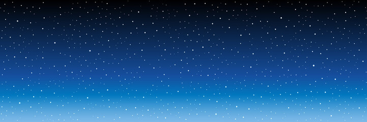 Night sky with stars. Vector image