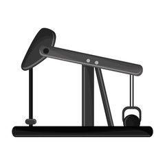 oil pump petroleum gasoline industry industrial icon. Flat and isolated design. Vector illustration
