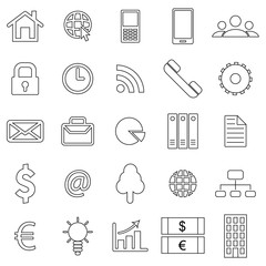 Business icons. Flat style finance icon. Vector illustration