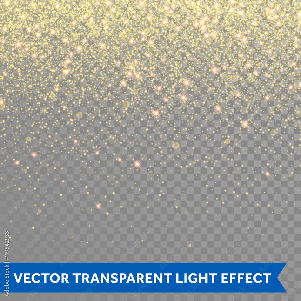Canvas Prints vector gold glitter particles background effect