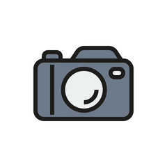 Camera icon on white background