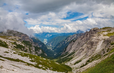 Fototapeta na wymiar Dolomites Alps in Italy. Beautiful view of the mountains.