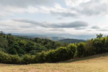 Fototapeta premium Mountain and sky,Prachinburi thailand