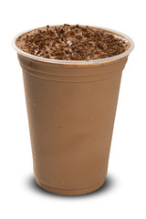 Chocolate Milk Shake isolated on white background