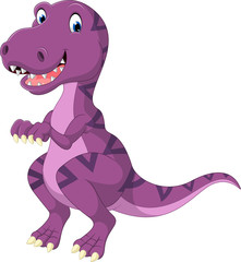 Cartoon dinosaur tyrannosaurus