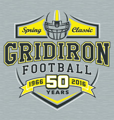 Gridiron football t-shirt graphic design © razor33