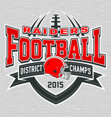District champs football t-shirt graphic design © razor33