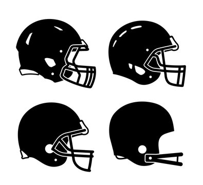 Football helmet sports icon symbols