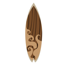 Isolated Surfboard