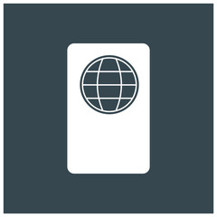 Passport icon Vector Illustration Image Web Material icon