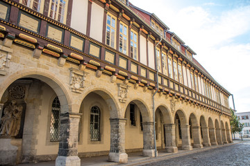 Fototapeta premium Historische Altstadt Fachwerk mit Bögen