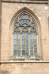 Dom zu Halberstadt , Detailaufnahme Kirchenfenster