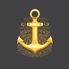 Illustration sea anchor