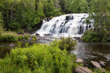 Fototapeta na wymiar Bond Falls in the Upper Peninsula of Michigan
