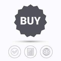 Buy icon. Online shopping star sign.