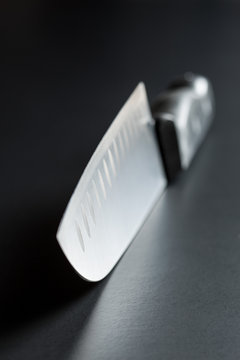 Detail of kitchen knife.