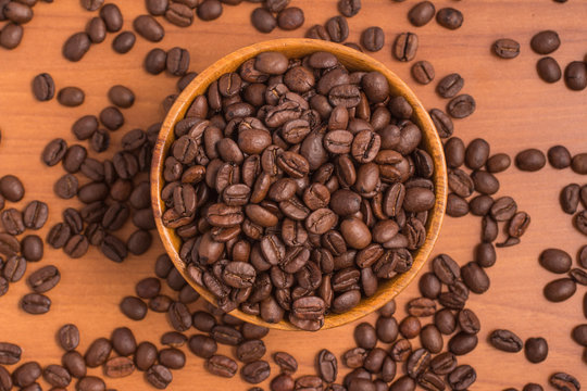 Coffee Beans into a bowl