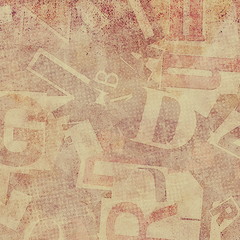 retro letters collage background and texture