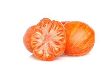 Tomato isolated on white. With clipping path.