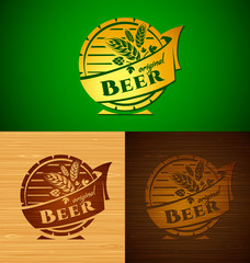 Set of vector templates beer emblem for your design - 119563711