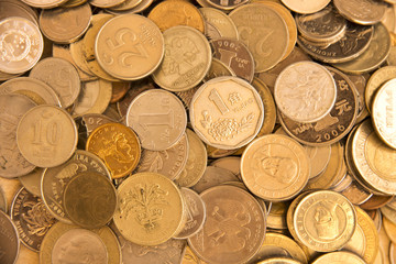 Сoins of different countries.