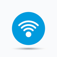 Wifi icon. Wireless internet sign.