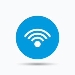 Wifi icon. Wireless internet sign.