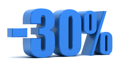 30 percent discount 3d text