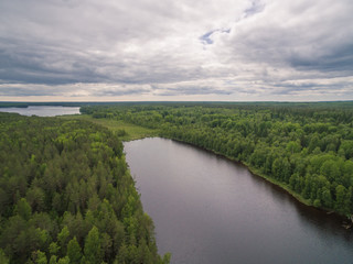 Fototapeta premium Svir river, Karelia, north of Russia
