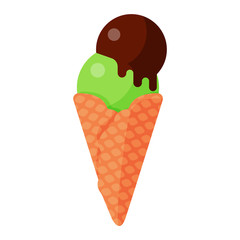 Set of ice cream icon isolated