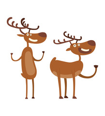 Cartoon deer vector character