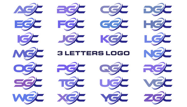 3 letters modern generic swoosh logo AGC, BGC, CGC, DGC, EGC, FGC, GGC, HGC, IGC, JGC, KGC, LGC, MGC, NGC, OGC, PGC, QGC, RGC, SGC, TGC, UGC, VGC, WGC, XGC, YGC, ZGC